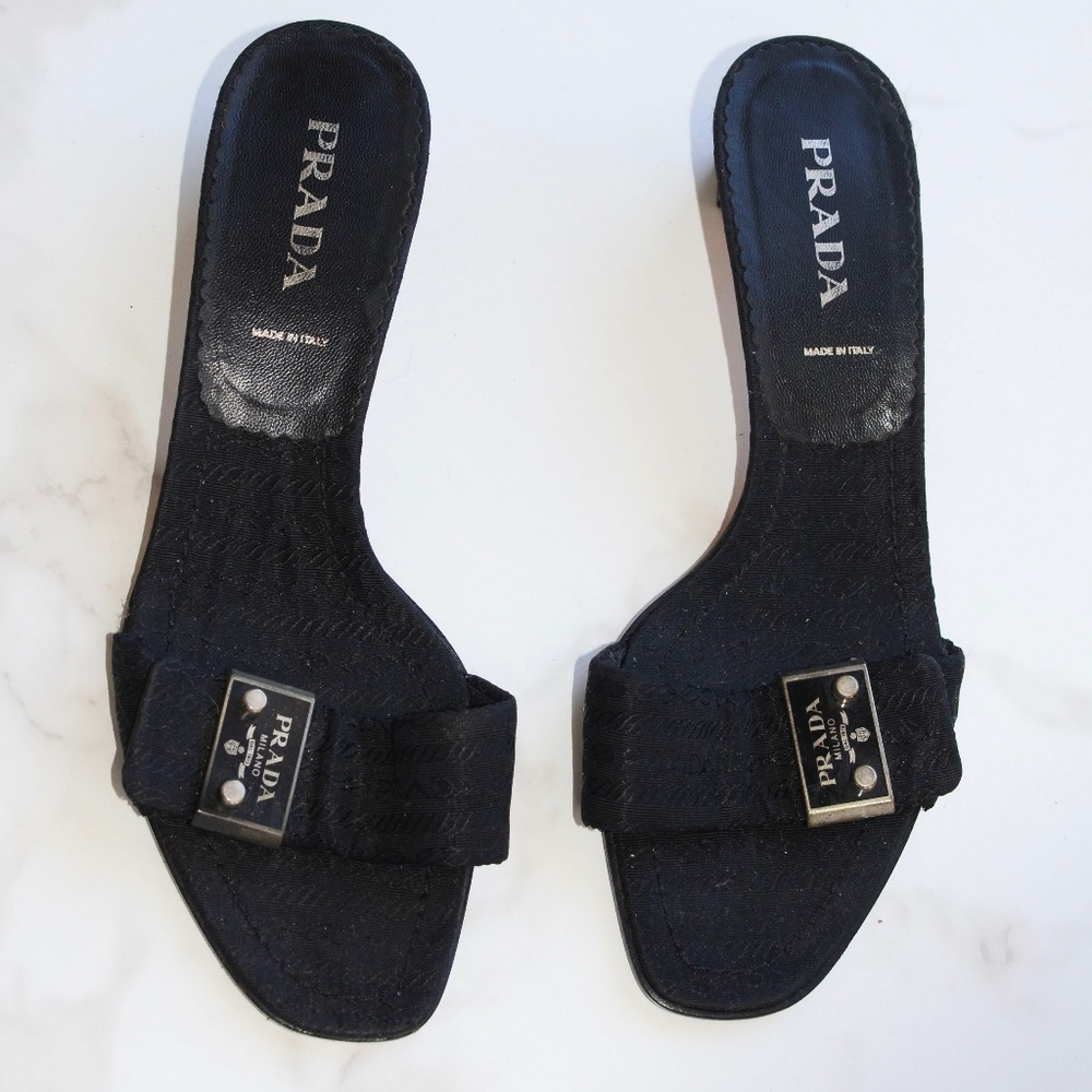 PRADA BLACK HEELS